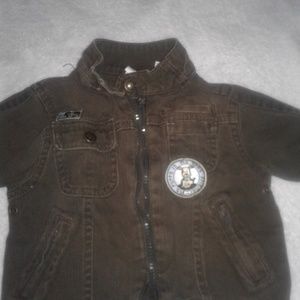 Koala Kids Toddler boys brown jean jacket